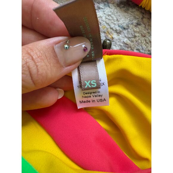 Mia Marcelle Swimwear Colorblock String Bikini Set - Picture 7 of 7